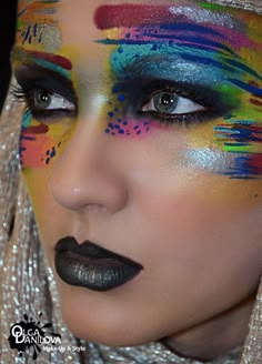 Carnaval Make-up, Fantasy Make-up, Fashion Show Makeup, Neat Nails, Extreme Makeup, Show Makeup, High Fashion Makeup, Bright Makeup