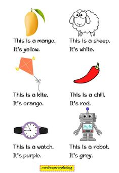 an english worksheet with pictures and words to help students learn how to read