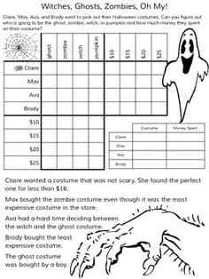 halloween worksheet for kids with pictures