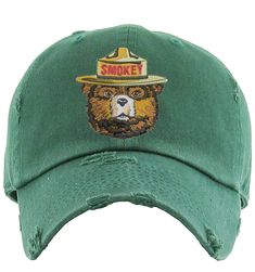 PRICES MAY VARY. Drawstring closure Hand Wash Only Cool Hats For Men, Mens Baseball Cap, Smokey Bear, Smokey The Bears, Retro Hats, Forest Service, Baseball Caps Mens, Kids Luggage, Dad Hat