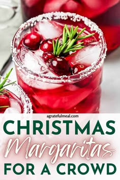 christmas margaritas for a crowd