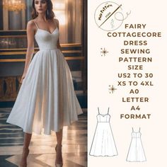 Evening Gown Sewing Pattern: Cocktail Dress, Anniversary Dress, Ball Gown, US 2 to 30 and XS to 4XL, Suitable for A0-A4-US Letter paper format Sewing Pattern Wedding Dress, Evening Gown Sewing Pattern, Couture Cocktail Dress, Robe Diy, Gown Sewing Pattern, Anniversary Dress, Dress Ball Gown