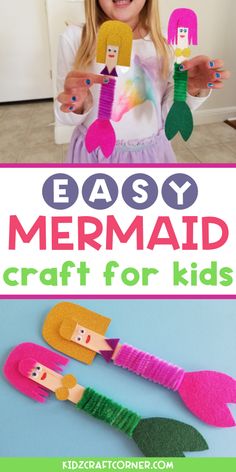 an easy mermaid craft for kids to make