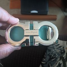 I Have A Few Belts I'm Selling Because Im Not Reaching For Them As Much. Salvatore Ferragamo, Christian Loubouton And Versace. All Of My Belts Were Purchased From Saks Fifth Ave Mens Department. Salvatore Ferragamo, Leather Belt, Saks Fifth, Belts, Versace, Mens Accessories, Man Shop, Green, Leather