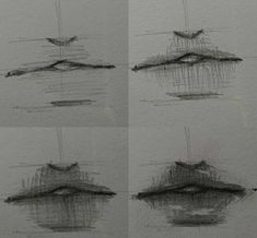 three drawings of different shapes and sizes of boats