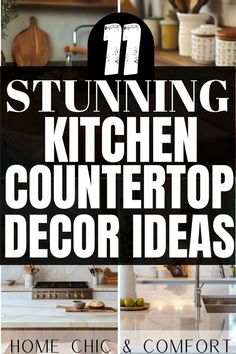 kitchen countertop decor, kitchen decorating ideas, kitchen counter styling, kitchen island styling