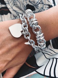 Edgy Bracelets, Chunky Silver Jewellery, Chunky Silver Bracelet, Wholesale Silver Jewelry, Love Jewelry, Chunky Jewelry, Unusual Jewelry, Silver Jewelry Fashion, Girly Jewelry