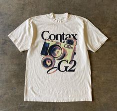 Camera Shirt Design, Women Graphic Tees, Loose Fashion, Summer Retro, Retro Graphic Tees, Tee Shirt Designs, Selling Clothes