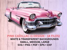 Car Clipart, Barbie Car, Pink Cadillac, Car Vintage, Website Illustration, Clipart Design, Classic Cars Vintage, File Types, Memory Lane