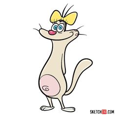 an image of a cartoon cat with big eyes