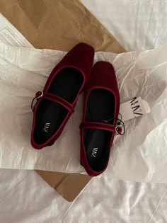 new ballerinas🩰 Red Mary Jane Shoes, Outfit Themes, Makeup Outfit, Shoes Boots Heels, Walk This Way, Thrift Finds, Best Shoes, Jane Shoes, Fall Shoes