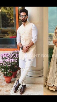 Instagram Shahid Kapoor Traditional Wear, Men Ethinic Wear Indian, Engagement Men Outfit Indian, Sadri Kurta For Men Wedding, Indian Engagement Outfit, Traditional Indian Mens Clothing