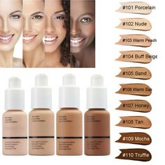 Specifications: Type: Concealer Skin Type: All skin types Shelf life: 3 years Effect: Matte Color: 8 colors can choose Benefit: Oil-control,concealer Size Type: Full size Gender: Unisex Size: 3.5*3.5*10cm/1.38*1.38*3.93'' Package included: 1 x Concealer liquid Note: 1.Please allow 1-3mm differs due to manual measurement. 2.Due to the different display and different light,the picture may not reflect the actual color of the item. Thanks for your understanding. Size: 0.41 oz.  Color: Beige. Maybelline Dream Matte Mousse, Water Based Foundation, Normal Makeup, Foundation With Spf, Apply Foundation, Moisturizing Foundation, Compact Foundation, Lightweight Foundation, How To Apply Foundation