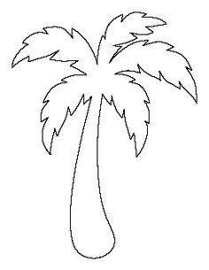 a drawing of a palm tree with no leaves on the top and bottom part of it