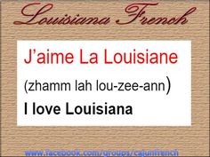 a sign that says i love louisina french