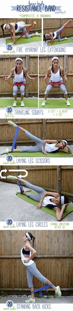 a woman doing yoga poses in front of a wooden fence with instructions to do the splits