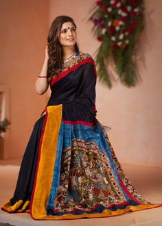 Bhagalpuri Silk Saree, Latest Sarees Online, Gorgeous Saree, Beautiful Sarees, Hand Painted Sarees, Buy Sarees Online