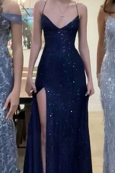 Evening Dresses Elegant Blue, Blue Sparkle Dress Prom, Hoco Dresses Starry Night, Night Blue Prom Dress, Sparkly Navy Blue Prom Dress, Dark Blue Sparkly Hoco Dress, Sparkle Blue Dress, Navy Sparkle Prom Dress, Dark Blue Glitter Prom Dress