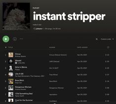 stripper, stripper aesthetic, boujee, boujee aesthetic, icy, icy aesthetic, luxe, chase atlantic, music, playlist, aesthetic playlists, club, club aesthetic, instant stripper, doja cat, club music, britney spears Weird Songs Playlist, Weird Playlist Names, Rage Playlist, Hot Playlist