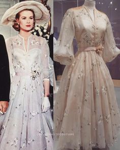 Grace Kelly Dresses, Patron Vintage, Iconic Dresses, Vintage Gowns, Old Fashion, 1940s Fashion, 1950s Fashion