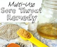 Multi-Use Sore Throat Remedy: NOTE: This is a "home remedy"... Use at your own discretion and risk. IF YOUR SORE THROAT SYMPTOMS GET WORSE, SEE A DOCTOR! (I never once will EVER suggest that you don't). Our bodies can't always fight off all infections (obviously), so if you need… Heal Sore Throat, Strep Throat Remedies, Taking Antibiotics, Throat Remedies, Sore Throat Remedies, Asthma Remedies, Sick Remedies, Strep Throat, Holistic Remedies