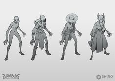 three different poses of an alien character from the video game's upcoming animated film