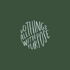 the words nothing's all purpose written in white on a green background