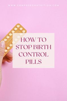 Learn the how to stop birth control pills without crazy symptoms or post birth control syndrome! This post will give you a list of tips on how to go off the IUD or pill and information on diet, supplements, and supporting your body.Find more hormone, period, fertility and birth control tips at composednutrition.com. Natural Family Planning