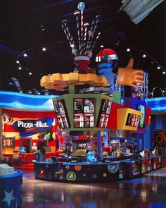 the inside of a store with many items on display