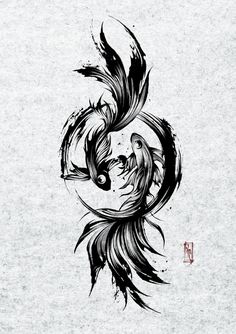 Ying Yang Art Tattoo, Transition Tattoo Ideas, Half Back Tattoos Women, Koi Fish Drawing Tattoo, Dragon Tattoo Ideas, Feminine Skull Tattoos, Koi Tattoo Design, Sakura Tattoo, Dark Cool