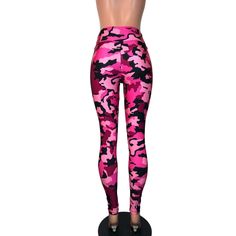 Made of super-stretchy pink & black camo or camouflage print spandex - these high-waisted leggings will fit you perfectly. The inseam measurements for these are 30" from the crotch to the bottom hem. If you need them shorter or longer, please say so in the comments! High Waist Leggings, Camouflage Print, Black Camo, High Waisted Leggings, Pink Black, Camouflage, Camo, High Waist, Black Pink