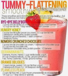 an image of a magazine cover with a strawberry smoothie in the front and on the back