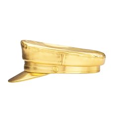 Add a little 90s gold power to your outfit with this Sparkling Gold hat. You can pair it with a matching gold look or with some dark colors to stand out. The all-gold construction of the hat including the chin strap gives it a homogenous aesthetic. It’s fun but it’s also durable, made using high-quality faux leather. Gold High Crown Costume Hat, Gold Adjustable Costume Hat With Round Crown, Adjustable Gold Costume Hat With Round Crown, Luxury Adjustable Hat, Adjustable High Crown Gold Hat, Gold Hats With Curved Brim For Formal Occasions, Classic Gold Hat For Formal Occasions, Gold Curved Brim Hat For Formal Occasions, Formal High Crown Gold Hat