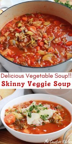 Healthy Reset, Best Vegetable Soup Recipe, Homemade Vegetable Soup, Soup Ideas, Hearty Vegetable Soup, Vegetable Soup Healthy, Vegetable Soup Recipe