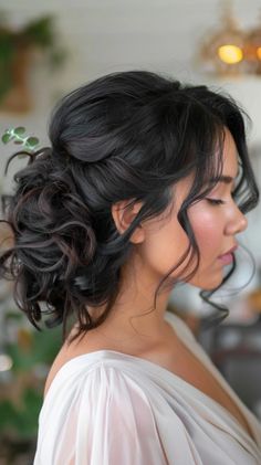 24 Bridesmaid Hairstyles That Complement Any Dress Bridesmaid Hairdo, Bridal Party Hair, Engagement Hairstyles, Formal Hair, Mother Of The Bride Hair, Romantic Wedding Hair, Viking Hair, Bridal Hairstyle