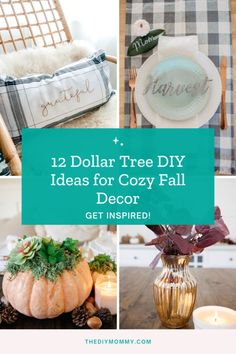 dollar tree diy ideas for cozy fall decor