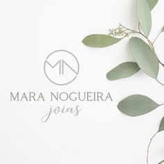 the logo for mara nogueria joias is displayed on a white background