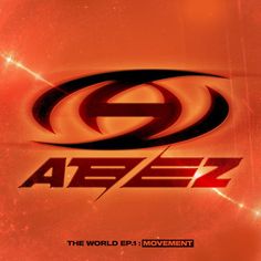 an orange and black logo with the word aez on it