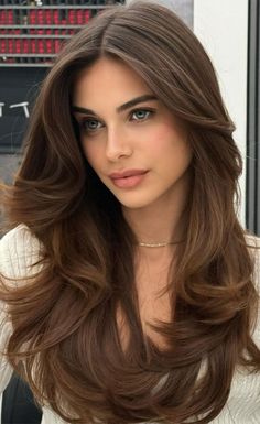 Long Length Hair, Brown Hair Looks, Haircuts For Wavy Hair