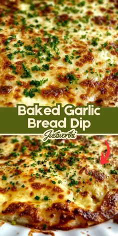 If you're a garlic bread fan, get ready to fall in love with this baked garlic bread dip! It’s creamy, cheesy, and packed with the rich, savory flavor of roasted garlic. Perfect for dipping breadsticks, crackers, or veggies, this dip is a crowd-pleaser for parties, game nights, or cozy evenings at home. Baked Garlic Bread Dip, Creative Food Ideas For Dinner, Hearty Dips For A Crowd, Savory Potluck Dishes, Rye Bread Dip, Garlic Bread Spread Recipe, Garlic Bread Appetizer, Garlic Bread Pizza Dip, Quick Appetizers For A Party