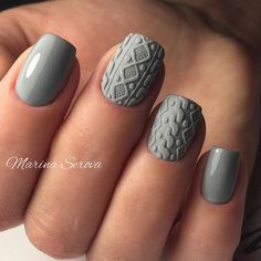 Color Nagellack Trends, Sweater Nails, Fall Nail Art, Xmas Nails, Beauty Stuff, Nail Art Tutorial