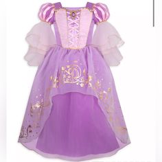 New With Tags, Size 7/8 Rapunzel Princess Dress Family Disneybound, Rapunzel Dress Kids, Medieval Sleeves, Store Target, Tangled Costume, Dream Daughter, Rapunzel Costume, Tangled Birthday, Disney Princess Costumes