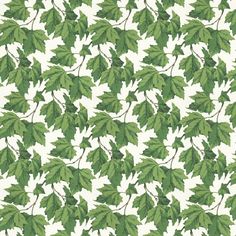 a green leafy pattern on white background