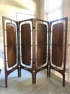 four panel screen in the shape of a room divider