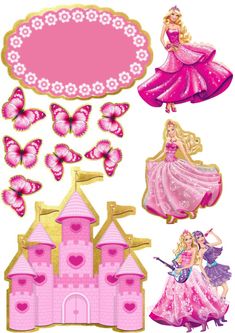 barbie princess cutouts and decorations