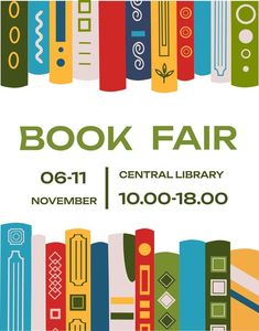 the book fair poster for central library