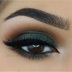 Party Makeup Brown Eyes, Makeup Cantik, Maquillage On Fleek, Makeup Tip, Beautiful Brown Eyes, Matte Makeup, Smink Inspiration, Makijaż Smokey Eye, Green Eyeshadow