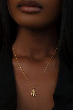 THE AYA Adinkra Necklace I Gold Jewelry Black Women, Rams Horns, Afro Jewelry, African Gold, Afro Punk Fashion, Fern Necklace, Adinkra Symbols, Afro Punk, Jewelry Business