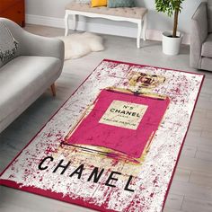 Chanel red perfume fashion luxury brand premium rug carpet home decor trending 2023 PRODUCT INFORMATION:Material: PolyesterThickness: 8mm. Thick enough. It is woven and dyed by advanced technology, good fastness, largely soft, nice water absorption, not easy to Red Perfume, Perfume Logo, Luxury Area Rugs, Luxury Door, Parfum Chanel, Chanel Perfume, Border Designs, Hot Gifts, Living Room Area Rugs