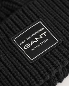 Ribbed Cotton Beanie - GANT American Lifestyle, Cotton Beanie, Trim Detail, Lifestyle Brand, The Uk, The Original, Free Delivery, Lifestyle, Art